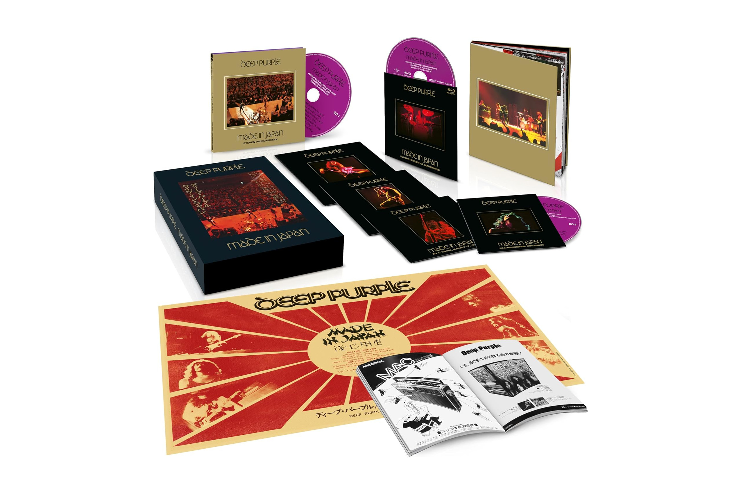 新品未開封　DEEP PURPLE DEEPEST TRILOGY BOX DEEP PURPLE 💜 The Complete Albums 10 CDS💿 1970-1976 NEW